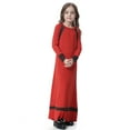 thumbnail image 4 of shqvo Girls Dress Long Sleeves Indonesia Clothing Arab Dress Soft Full Length Robe Burka Arab Prayer Dress Long Length Ramadan Clothes, 4 of 7