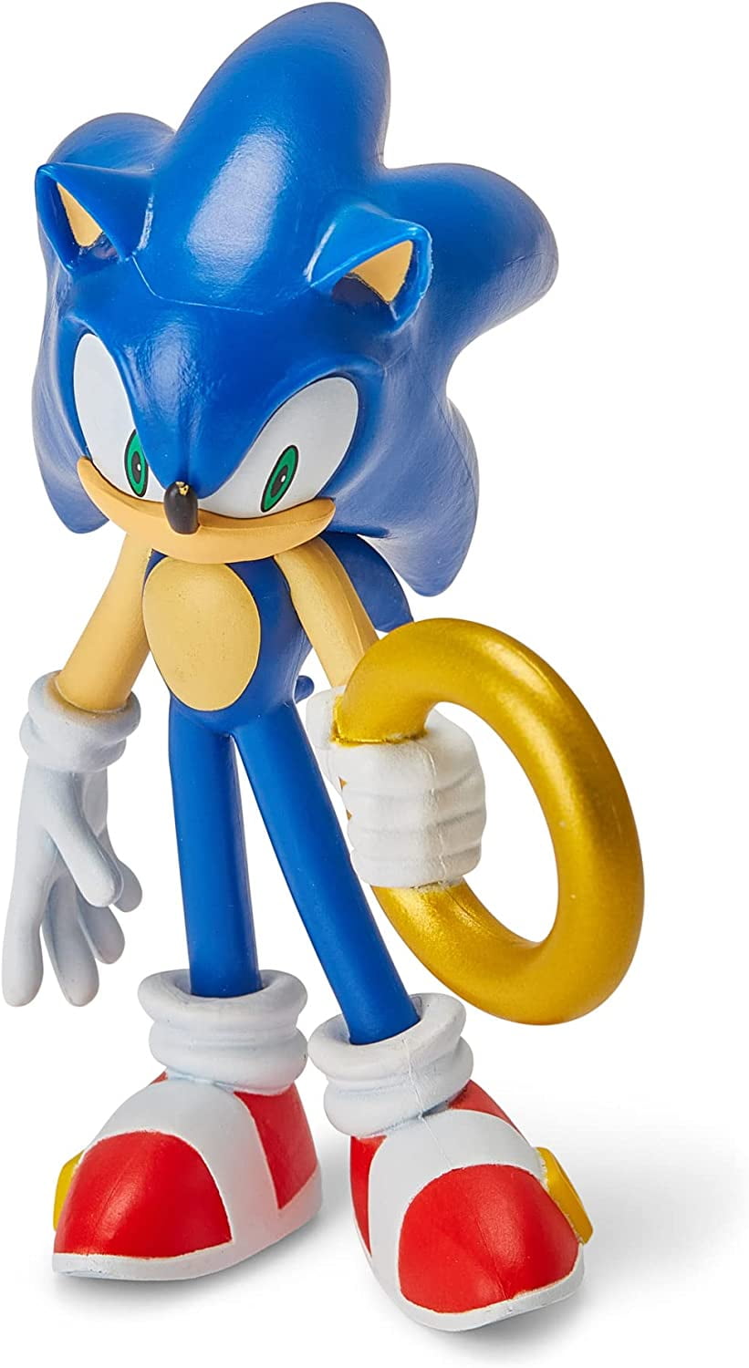 Action Figures Coleção 9 Bonecos Miniatura Sonic The Hedgehog Classic Mini  Buildable Figures Sonic Amy Tails