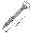 thumbnail image 2 of 25Pcs M4x30mm Phillips Flat Head Self Tapping Wood Screws,304 Stainless Steel, Plastic and Metal.Coarse Threaded, Sharp Point,Self Tapping, 2 of 7