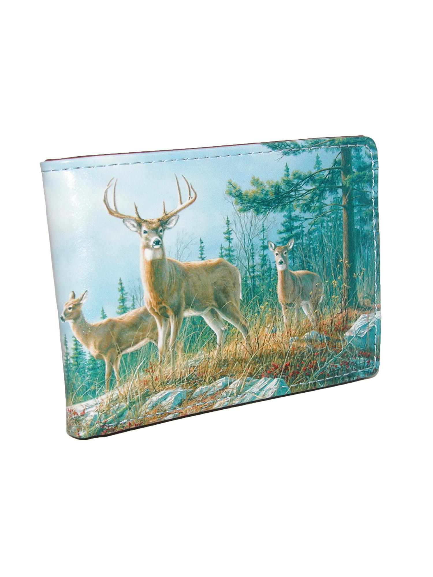 Buxton - Men&#39;s Wildlife Deer Print Bifold Wallet, Size: one size - 0