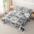 thumbnail image 3 of Erosebridal Kawaii Black Bow Quilt Full for Boys Girls, Princess Cartoon Full Bedspread Sets, 3 Pieces, 3 of 7