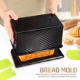 thumbnail image 4 of SHISUYAN Bread Pan With Lid Loaf Pan Bread Loaf Pan Bread Box Loaf Pan With Lid Sandwich Bread Loaf Pan With Scrapers, 4 of 8