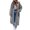 Gray, variant on Qiopertar Women's Hoodies Zip Hooded Long Sleeve Oversized Fleece Coat Casual Warm Fall Winter Loose Cardigan Sweatshirt, Black 3XL