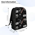 thumbnail image 4 of Darth Vader Backpack Funny Pattern College Laptop Schoolbag Large Capacity Daily Travel Hiking Sports Casual Daypack, 4 of 8