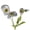 Blue White, variant on OIUR Artificial Flowers Spring Decorations Realistic Handmade Blooms with Bendable Stem for Home Flower Arrangement Springtime Wedding Holiday Decor