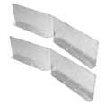 thumbnail image 3 of CRAFTHROU 2Pcs Gutter Downspout Splash Block for House Roof 15.7X3.5X0.8In Silver, 3 of 8