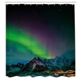thumbnail image 3 of Ambesonne Nature Shower Curtain, Sky Rocky Hill Wild, 69"Wx70"L, Blue Violet Lime Green, 3 of 5