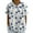 Blue, variant on Blouses for Women Womens Summer Tops Lapel Retro Striped Back Button Loose Top Casual Shirt T Shirt, Navy Small