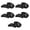 BK-round head, variant on 10Pcs Unisex Adjustable Shoe Reducer Toe Fillers Inserts Soft PU Cushion Pads Size Reduction in Oversized Footwear