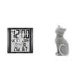 thumbnail image 1 of Reloj De Pared Digital Moderno Y Estatua De Gato. Figura Decorativa De Resina Para Dormitorio, Sala De Estar, Escritorio De Oficina, Entrada Y Estantería. Versátil Y Práctica., 1 of 8