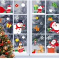 thumbnail image 2 of Santa Claus Elk Snowman Door Refrigerat Sticker Window Sticker Wall Oranments Merry Christmas Decor For Home Happy New Year, 2 of 2
