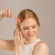 Kitsch Pro Dual Edge Mini Hair Brush and Comb, 2 Count, Nylon Fine Tooth All Purpose Combs, Blush