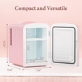 thumbnail image 3 of FREE VILLAGE Mini Fridge for Bedroom,Small Compact Refrigerator for Drom Car Office,4L /6 Cans Beverage Cooler for Food,Portable Skincare Cosmetics Makeup Fridge with Chiller No Freezer -, 3 of 8