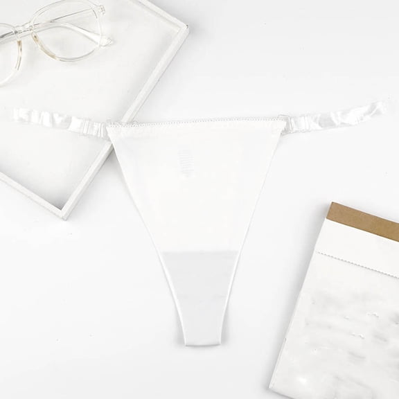 HUPOM Underwear Men Boxer Briefs Panties For Girls High Waist Leisure Tie Drop Waist White M