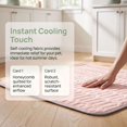 thumbnail image 6 of Deago Summer Dog Cooling Mat, Washable Ice Silk Self Cool Pad for Small Medium Large Dogs and Cats, Pet Sleeping Pad for Crate, Bed, Indoor & Outdoor Floor, Car Seats, 6 of 9