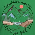 thumbnail image 3 of CafePress - Adventure Awaits Let'S Go Find It T Shirt - Women's V-Neck Dark T-Shirt, 3 of 4