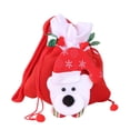 thumbnail image 4 of Christmas Drawstring Gift Bag Red Treat Pouch Spacious Bag Present Bag Packaging Bear, 4 of 9