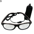 thumbnail image 2 of Ludlz LED EL Wire Glasses Light Up Glow Sunglasses Eyewear Shades for Nightclub Party, 2 of 8