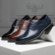 thumbnail image 4 of Nuevos Zapatos de cuero para hombre, Zapatos informales de alta calidad para hombre, vestido Formal cómodo hecho a mano, Zapatos planos Oxford con cordones para hombre, 4 of 5