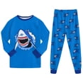 thumbnail image 7 of larppty Toddler Kids Boys Pajamas Sets Dinosaur Sleepwear T-Shirt Tops Pants Set (Blue,8-9 Years), 7 of 7