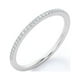 thumbnail image 5 of JeenMata Anillo de Bodas de Eternidad Semieterna con Diamantes Reales de Talla Brillante Redonda en Oro Blanco de 18 K sobre Plata, 5 of 5