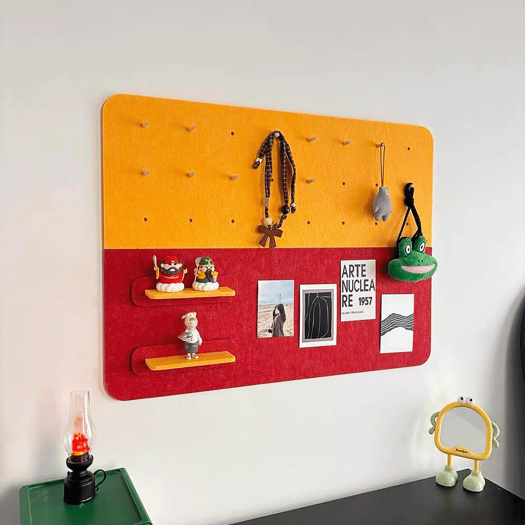 Mifurn 11.8''*15.75'' Felt Bulletin Board, 2 Colors, 6 Pack