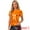 Orange, variant on DARING DIVA Party Metallic Textured Short Sleeve Shiny Tops XS Multicolor