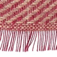 thumbnail image 3 of Camino de Mesa DII 36x183 cm Yute Chevron Rojo, 3 of 9
