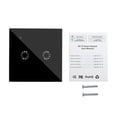 thumbnail image 2 of Monstrate WIFI Smart WiFi Panel de pared Luz LED Interruptor de atenuación táctil Control remoto por voz Electrónica Negro 2 vías, 2 of 8