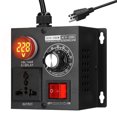 thumbnail image 1 of Regulador de voltaje continuo AC220V 5000W Controlador de voltaje monofásico Variable portátil, 1 of 8