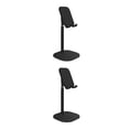 thumbnail image 3 of Bearachild Soporte de escritorio para teléfono móvil para iPhone, iPad, Xiaomi, soporte ajustable de Metal para de escritorio, soporte para tableta negro 2piezas, 3 of 6