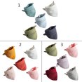 thumbnail image 6 of 5Pcs Baby Bibs Muslin Cotton Stuff Button Soft Triangle Saliva Towel Burp Cloth Feeding Drool Bibs, 6 of 6