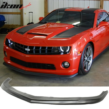 Camaro Front Spoiler - Fits 10-13 Chevy Camaro SS 2Dr ZL1 Style Front Bumper Lip Spoiler - Urethane PU