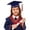 c-Navy, variant on WELOIJEVBE Kids Kindergarten Graduation Cap and Gown Set Graduation Photography Outfit Navy Cap and Gown Outfit 5-6 Years