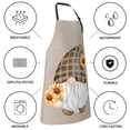 thumbnail image 5 of Kdxio Sunflower Gnomes Apron with Pockets Adjustable Kitchen Aprons for Men Women Waterproof Aprons for Cooking,Drawing,Crafting, Baking Household Cleaning, 5 of 8