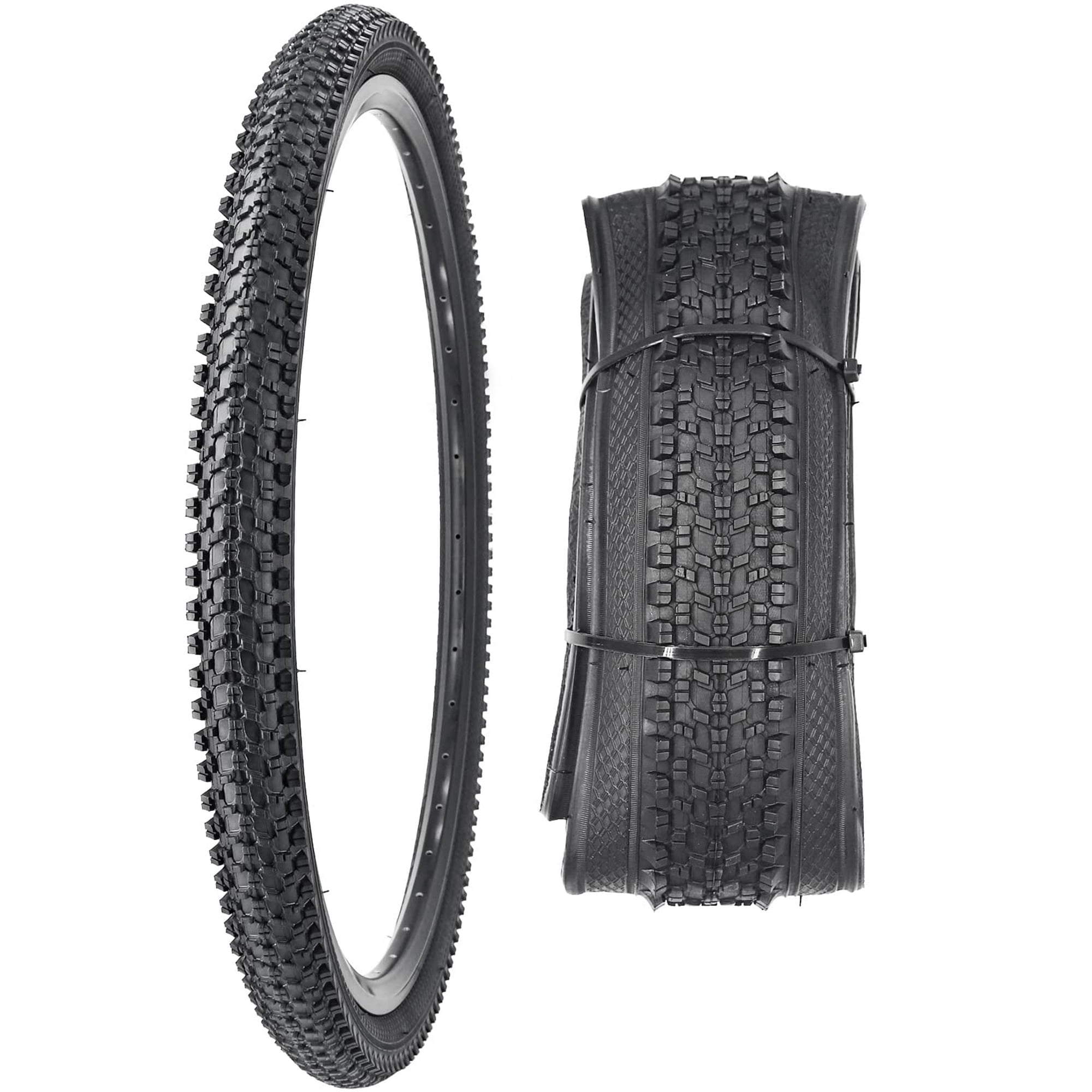 Simeiqi Bike Tire 24 26 27.5 X 1.95 27.5 29 X 2.125 Inch Folding Bead Replacement Bike Tire For Mountain Bike Mtb 24 X 1.95 Black