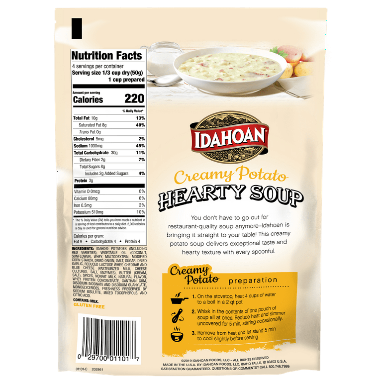 Idahoan instant potato soup sale