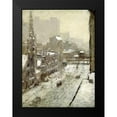 thumbnail image 2 of Cornoyer, Paul 14x18 Black Modern Framed Museum Art Print Titled - Winter In The City, 2 of 5
