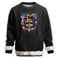 thumbnail image 2 of RKSTN Carnival Party Sweatshirts for Men Oversized Crew Neck Carnival Graphic Print Versatile Fleece Sweatshirt Mens Casual Round Neck Relaxed Fits Comfy Pullover Sweatshirt Top Fall Winter Clothes, 2 of 7