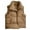 Brown, variant on Hueook Vest Tops for Women Women Winter Sleeveless Cardigan Pocket Warm Jacket Zipper Fashion Blouse Coats Brown XL