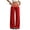 solid color, variant on Women's Wide Leg Lounge Pants High Waisted Fold Over Striped Waistband Stretchy Loose Fit Palazzo Pants for Yoga Daily Wear Daily Travel Office