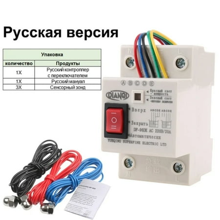 

Efficient and Reliable DF-96ED 20A 220V Automatic Water Level Controller Switch with Liquid Level Detection Sensor for Water Tank - Comes with 2m Wires for Easy Installation and Monitorin