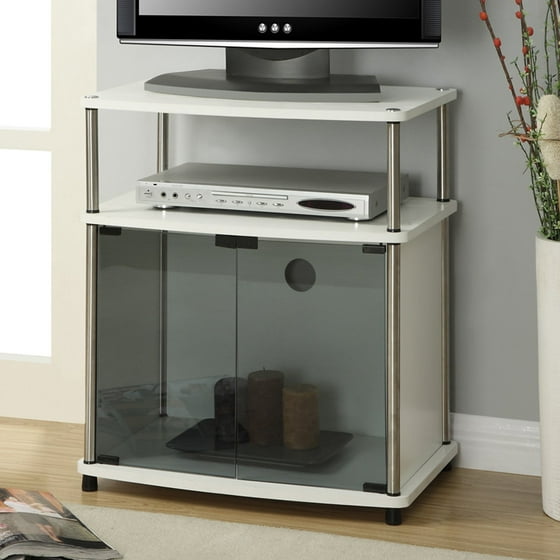 Convenience Concepts Designs2Go No Tools TV Stand with Black Glass