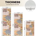 thumbnail image 4 of Pioneer Flower Floral Print Pattern Kitchen Rugs Sets Of 3,Kitchen Runner Rugs Non Skid Washable,Decorative Kitchen Floor Mats for Kitchen,Sink,Laundry,17"x30"+ 17"x47" + 17"x59", 4 of 6