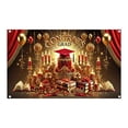 thumbnail image 2 of Danhjin Polyester Background Congrats Grad Backd Grad Backd Graduation Decorations Backd Backdrop, 2 of 6
