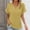 Yellow, variant on Nrmvnmi Women's Casual V Neck Short Sleeve Shirts Waffle Knit Loose Tunic Tops Blouses For Mothers day gifts