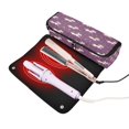 thumbnail image 3 of Hair Tool Organizer Bag with Heat Resistant Mat Removable Travel Storage Case for Hot Air Brushes Curling Irons Cartoon Unicorns and Stars, 3 of 8