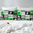 thumbnail image 3 of Erosebridal Rustic Cowgirl Fitted Sheet Set Full, Green Bedding Full Size, Sheep Skeleton Decor 3 Pieces, 3 of 6