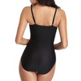 thumbnail image 2 of Women's Ruffle V Neck Wrap Look One Piece Swimwear Swimsuit（XXL）, 2 of 5