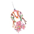 thumbnail image 2 of Bird Swing Toy Colorful Boredom Relief Chewing Parrot Rope Perch with Chain Hook for Parakeets Lovebirds, 2 of 8